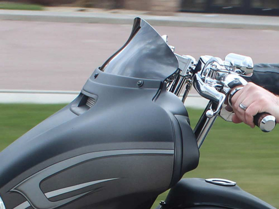 5in. Flare Windshield - Black Tinted. Fits Electra Glide, Tri Glide & Street Glide 2014-2023
