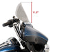 11.5in. Flare Windshield - Dark Smoke. Fits Electra Glide, Tri Glide & Street Glide 2014-2023
