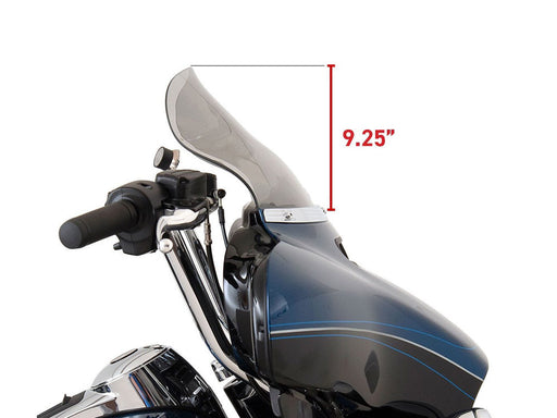 10.5in. Flare Windshield - Dark Smoke. Fits Electra Glide, Tri Glide & Street Glide 2014-2023