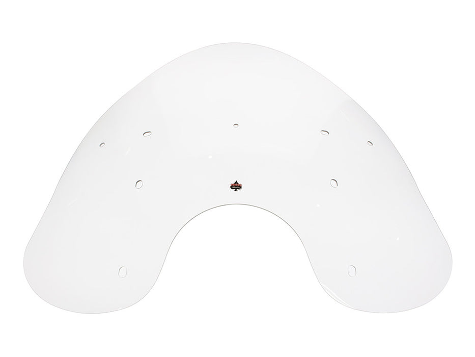 Flare Billboard Windshield - Clear. 17in. High x 26 3/8in. Wide. Fits Softail Deluxe & Heritage 2018up