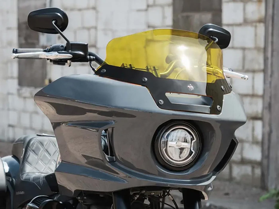 6in. Flare Windshield - Yellow. Fits Low Rider ST 2022up