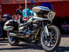 8in. Flare Kolor Windshield - Blue. Fits Low Rider ST 2022up