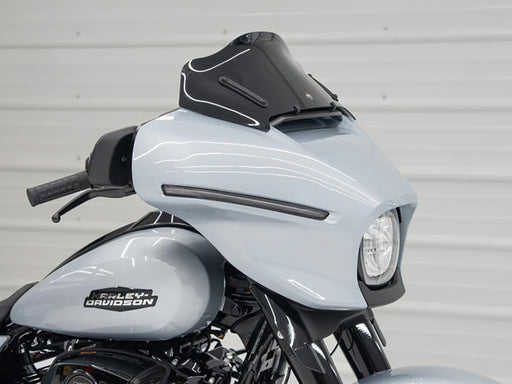 8in. Flare Windshield - Black. Fits CVO Street Glide 2023up & Street Glide 2024up