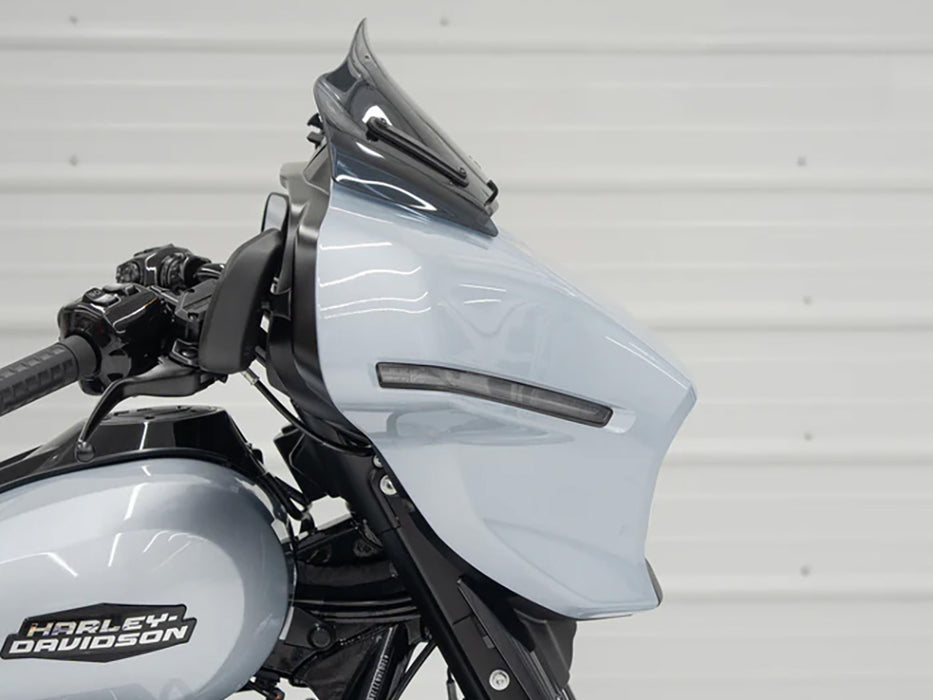 8in. Flare Windshield - Dark Smoke. Fits CVO Street Glide 2023up & Street Glide 2024up