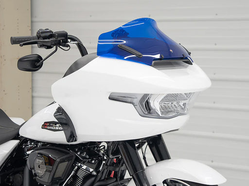 10in. Sports Flare Kolor Windshield - Blue. Fits CVO Road Glide 2023up & Road Glide 2024up