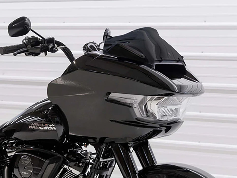 8in. Sports Flare Windshield - Black. Fits CVO Road Glide 2023up & Road Glide 2024up