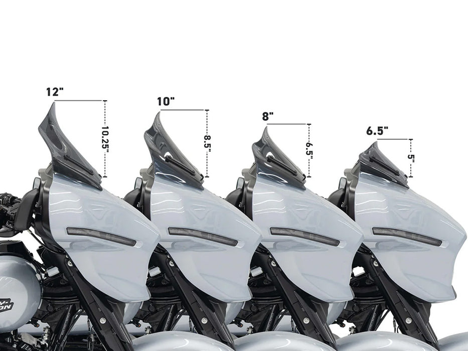 10in. Flare Windshield - Tinted. Fits CVO Street Glide 2023up & Street Glide 2024up