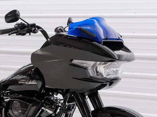 8in. Sports Flare Kolor Windshield - Blue. Fits CVO Road Glide 2023up & Road Glide 2024up