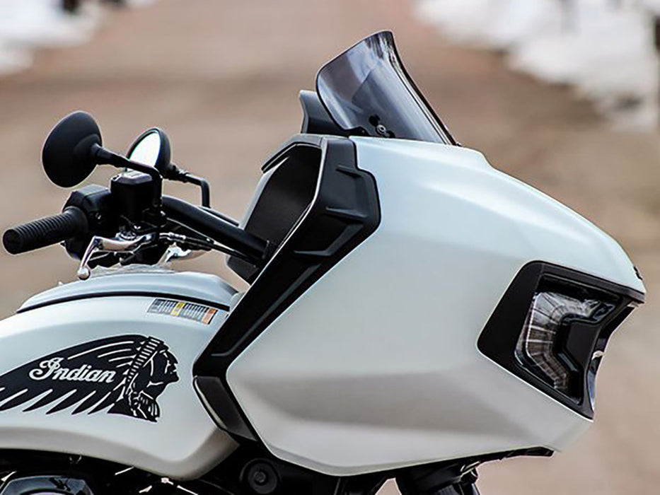 8in. Flare Windshield - Dark Smoke. Fits Indian Challenger 2020up & Pursuit 2022up