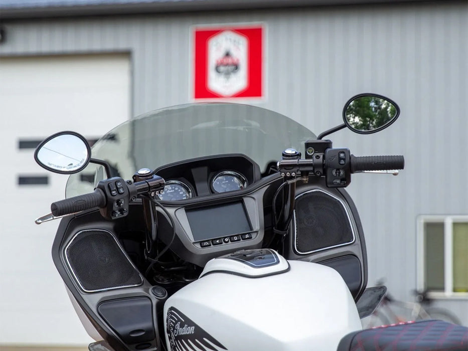 11in. Flare Windshield - Dark Smoke. Fits Indian Challenger 2020up & Pursuit 2022up