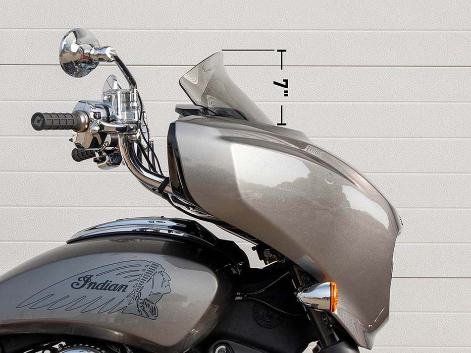 9in. Flare Windshield - Dark Smoke. Fits Indian Chieftain PowerPlus & Roadmaster PowerPlus 2025up