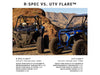 R-Spec UTV Flare Windshield - Tint. Fits Polaris RZR 1000 XP 2019up