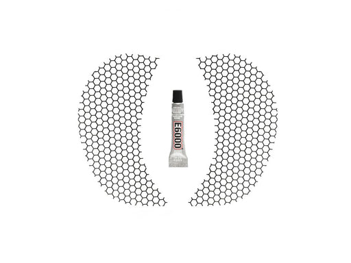 Honeycomb Fairing Vent Screen - Black. Fits Road Glide 2015-2023