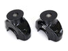 2in. Pullback Riser Bottoms - Gloss Black. Fits 2018up Breakout with 1-1/4in. Handlebar.