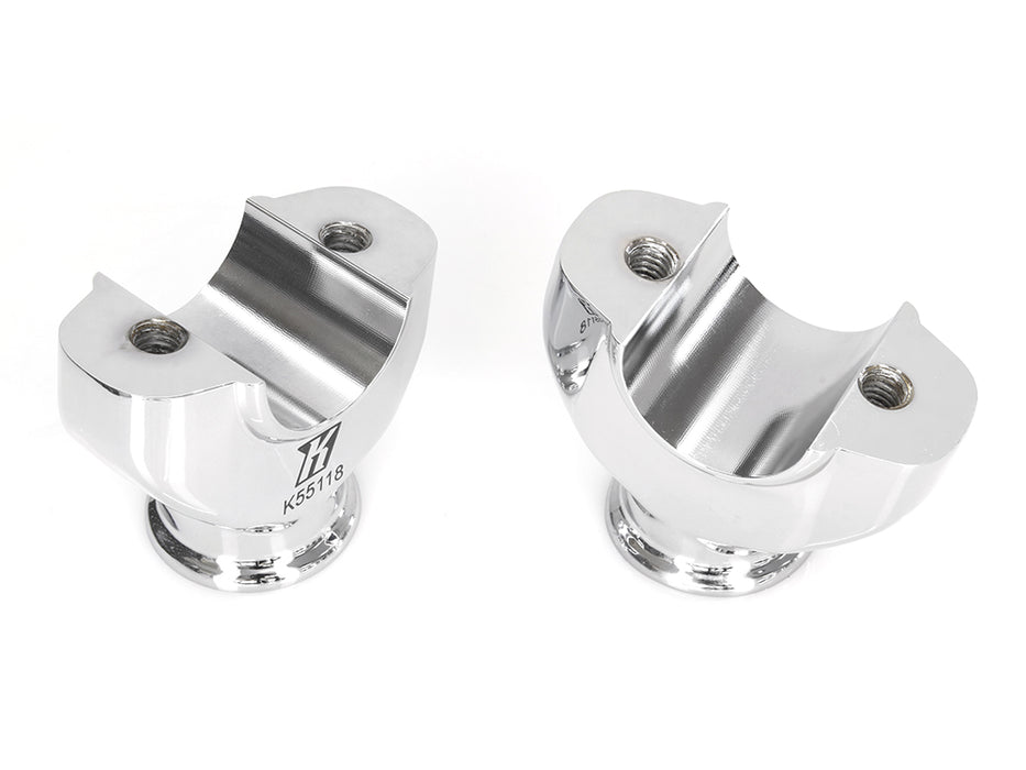 2in. Pullback Riser Bottoms - Chrome. Fits 2018up Breakout with 1-1/4in. Handlebar.