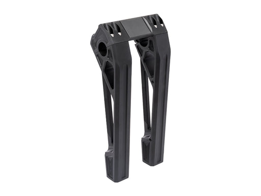 10in. Straight Fastback Risers - Black. Fits Softail Street Bob, Low Rider ST, Standard & Breakout 2018-2024