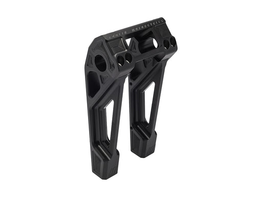 8in. Straight Fastback Risers - Black. Fits Softail Street Bob, Low Rider ST, Standard & Breakout 2018-2024