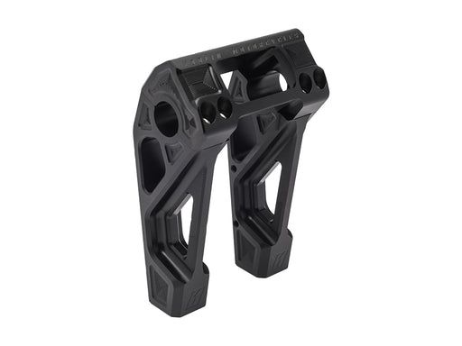 6in. Straight Fastback Risers - Black. Fits Softail Street Bob, Low Rider ST, Standard & Breakout 2018-2024