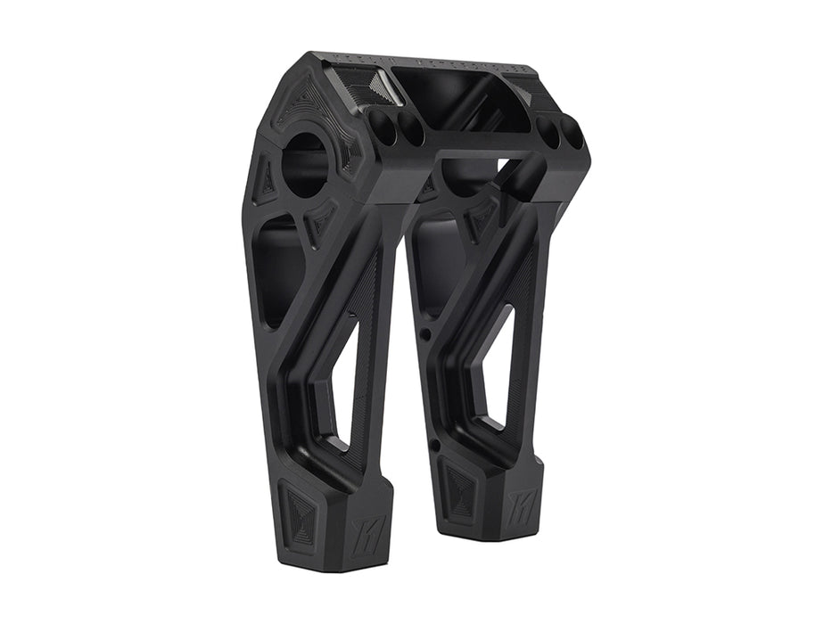 6in. Straight Fastback Risers - Black. Fits Softail Street Bob, Low Rider ST, Standard & Breakout 2018-2024