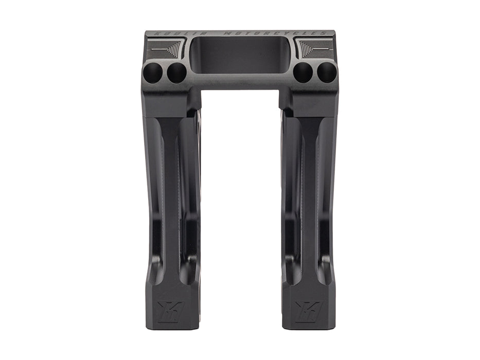 6in. Straight Fastback Risers - Black. Fits Softail Street Bob, Low Rider ST, Standard & Breakout 2018-2024