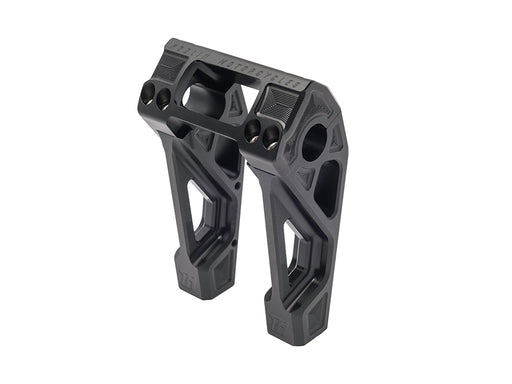 6in. Straight Fastback Risers - Black. Fits Softail Street Bob, Low Rider ST, Standard & Breakout 2018-2024