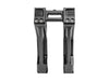 10in. Straight Fastback Risers - Black. Fits 1in. Handlebar