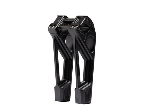 8in. Straight Fastback Risers - Black. Fits 1in. Handlebar