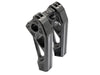 6in. Straight Fastback Risers - Black. Fits 1in. Handlebar