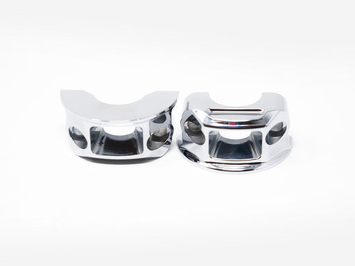 Clutch & Brake Perch Clamp - Chrome. Fits Softail 2018-2024