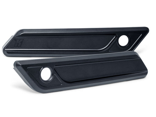 New Style Saddlebag Latch Covers - Black. Fits CVO Touring 2023up & Street Glide & Road Glide 2024up.