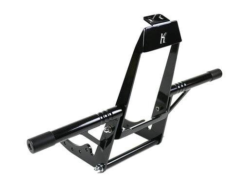 Front Engine Guard Crash Bar - Black. Fits Softail 2018-2024 With Mid Mounts
