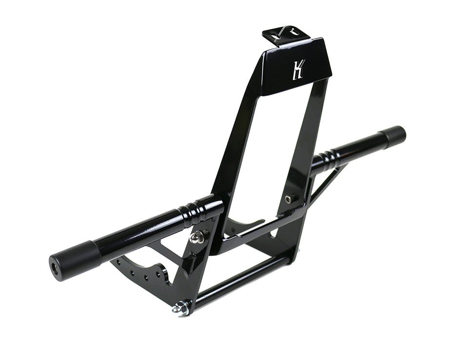 Front Engine Guard Crash Bar - Black. Fits Softail 2018-2024 With Mid Mounts