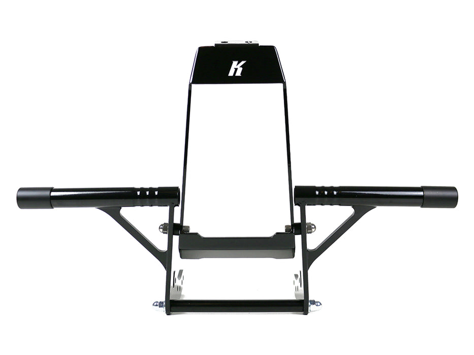 Front Engine Guard Crash Bar - Black. Fits Softail 2018-2024 With Mid Mounts