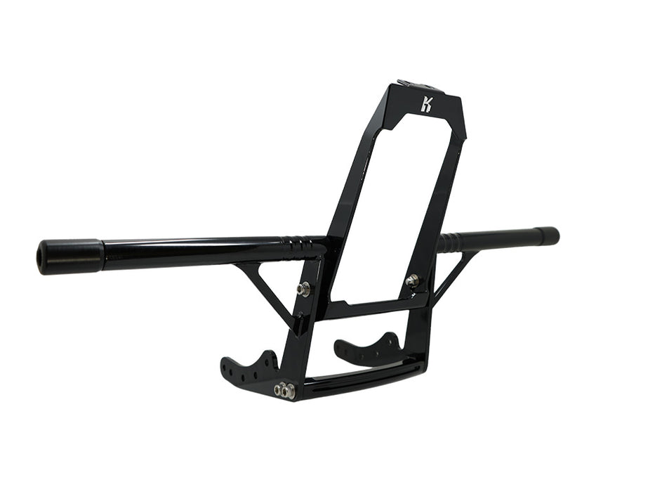 Front Engine Guard Crash Bar - Black. Fits Softail 2025up With Mid Mounts