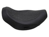 Fred Kodlin Diamond Stitch Solo Seat - Black. Fits Softail Breakout & Fatboy with Kodlin Fuel Tank & Rear Fender.