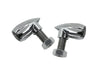 Rear Neowise Grooved Bullet Run/Brake/Turn Signals - Chrome
