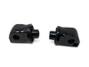 Rear Splined Footpeg Mounts - Black. Fits Softail 2018up, Pan America 2021up & Sportster S 2021up