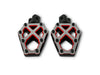 NXL Redline Footpegs - Black,Red & Stainless. Fits Softail 2018up, Pan America 2021up & Sportster S 2021up Front Rider