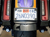 Curved Radius Number Plate Kit - Black. Fits CVO Touring 2023up & Street Glide & Road Glide 2024up