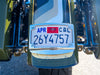 Curved Radius Number Plate Kit - Chrome. Fits CVO Touring 2023up & Street Glide & Road Glide 2024up