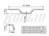 Aluminum Track Bars 1-1/4in.- Chrome. Fits CVO Touring 2023up, Street Glide & Road Glide 2024up, Touring 2025up & Softail 2025up