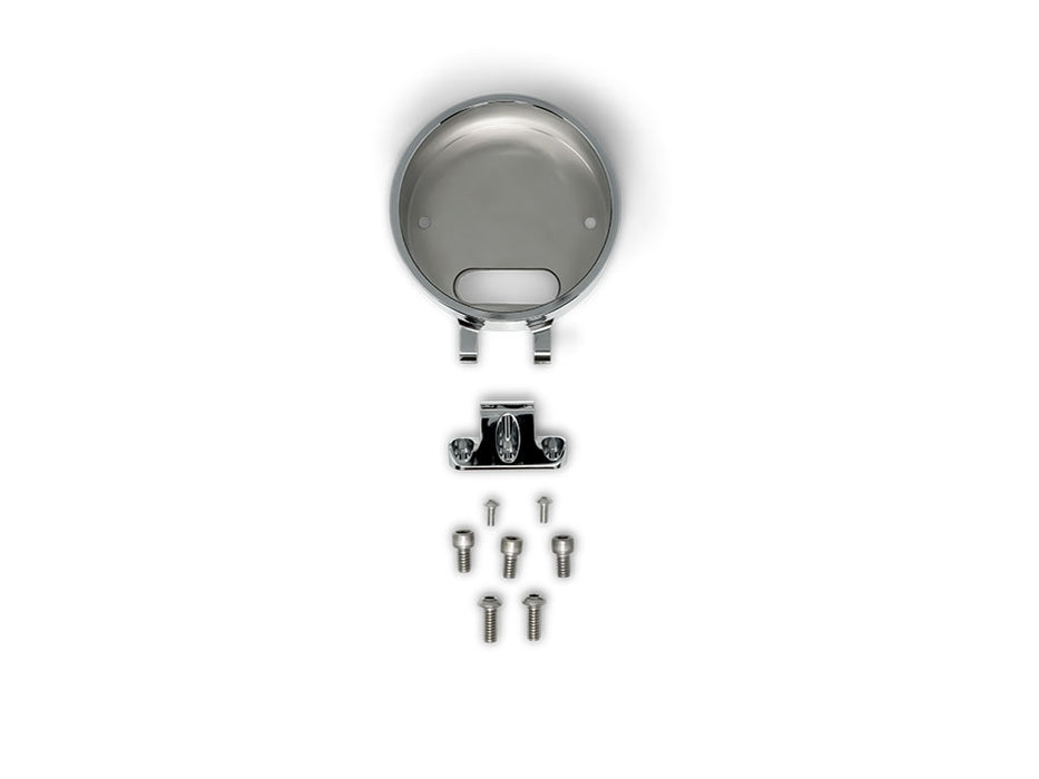 Accent Pro Riser Gauge Housing - Chrome. Fits Low Rider S 2022up & All Softail 2025up.