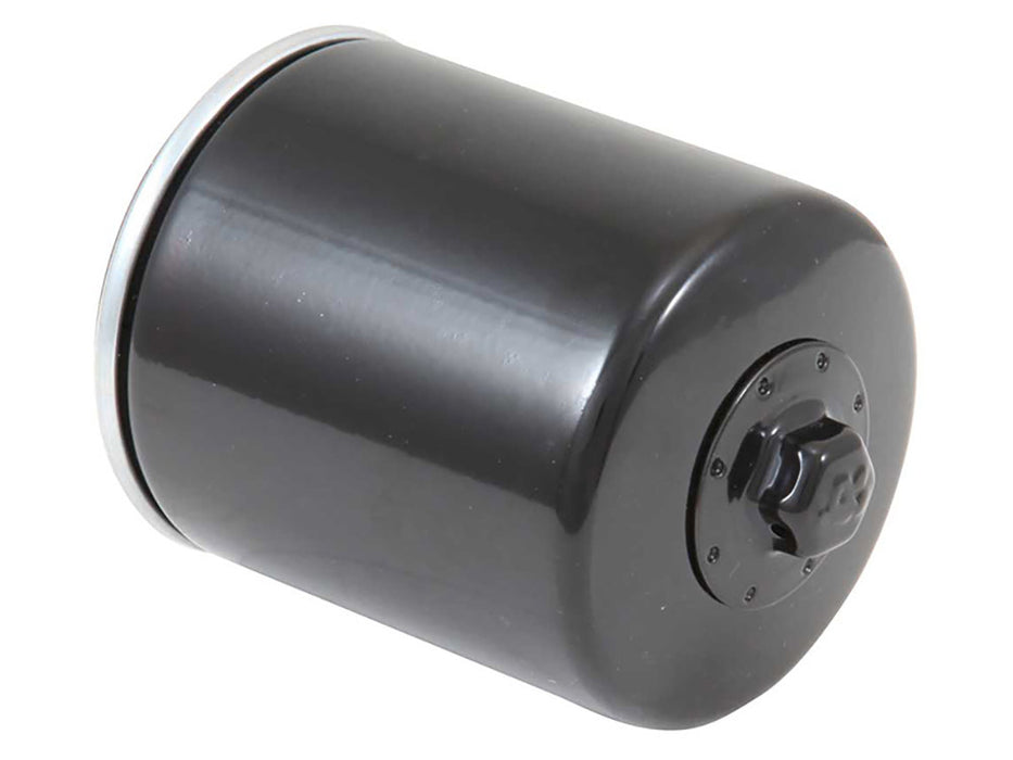 Oil Filter - Black. Fits Twin Cam 1999-2017 & Milwaukee-Eight 2017up.