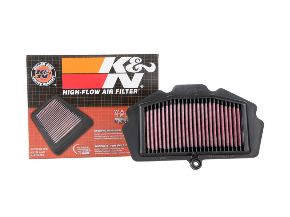 High-Flow Air Filter Element. Fits Kawasaki Ninja 500/400 2018up & Z500/Z400 2019up