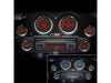 Speedometer & Tachometer - 6 Gauge Kit - Silver. Fits Touring 2004-2013 with Fairing.