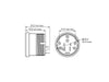 Speedometer & Tachometer - 6 Gauge Kit - Silver. Fits Touring 2004-2013 with Fairing.