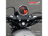 3-3/8in. Round Speedometer with Tachometer - Silver. Fits Dyna 2004-2011, Sportster 2004-2013 & Rocker 2008-2010.