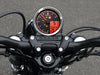 3-3/8in. Round Speedometer with Tachometer - Silver. Fits Softail Fat Bob 2018up, Sportster 2014-2021, Dyna Street Bob, Low Rider & Wide Glide 2012-2017 & Softail Breakout, Rocker & Black Line 2011-2017.