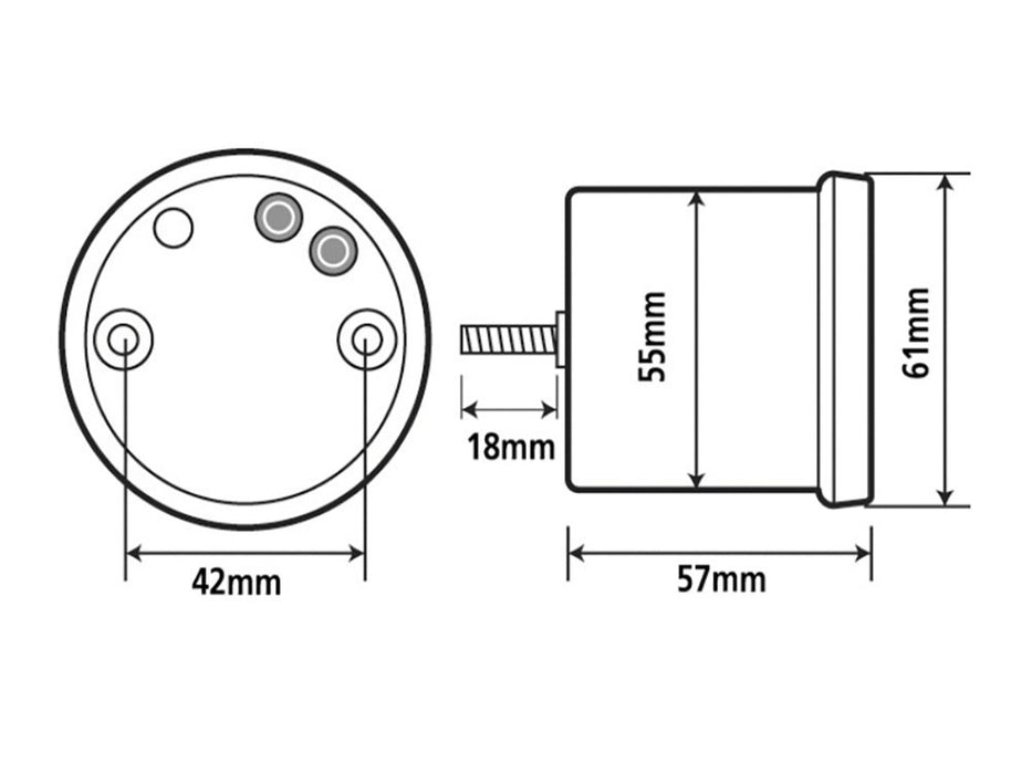 2-3/8in. Digital Tachometer - Silver.