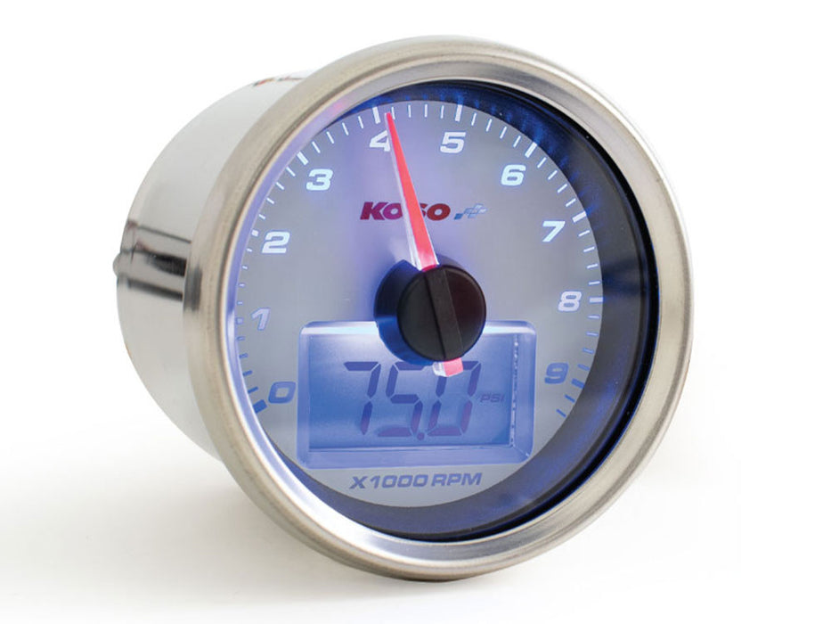 2-3/8in. Digital Tachometer - Silver.